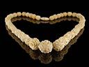 Antique Carved Ox Bone Necklace