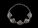 Vintage Silver Siam Niello Necklace 