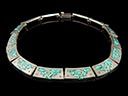 Vintage Taxco Silver & Turquoise Necklace