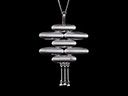 Vintage Silver Abstract Pendant & Chain
