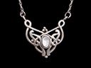 Vintage Silver & Mother of Pearl Art Nouveau Necklet 