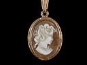 Vintage 9ct Gold Cameo Pendant