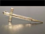 Large Victorian 9ct Gold Cross Pencil Pendant 