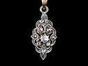 Antique 14ct Gold & Diamond Marquise Pendant