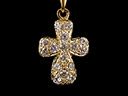Vintage 18ct Gold Diamond Cross Pendant