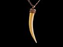 Antique 9ct Gold Ivory Tooth Pendant
