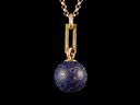 Antique 9ct Gold & Lapis Lazuli Pendant
