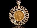 Antique 9ct Gold Sovereign Holder Pendant