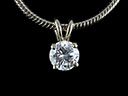 Vintage 18ct Gold Diamond Solitaire Pendant