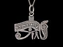 Vintage Silver Egyptian Eye Pendant
