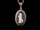 Vintage Sterling Silver Wedgwood Pendant 