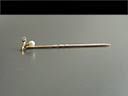 Antique 9ct Gold Pearl & Diamond Stick Pin