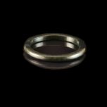 Vintage Dark Green Jade Wedding Ring