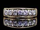 Vintage 18ct Gold 0.7CT Diamond Half Eternity Ring