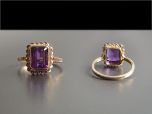 Vintage 9ct Gold & Amethyst Ring