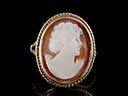 Vintage 9ct Gold Cameo Ring