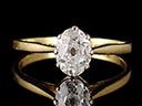 Antique 18ct Gold 1.06ct Diamond Engagement Ring