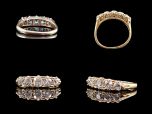 Victorian 18ct Gold 5 Stone 1.30CT Diamond Eternity Ring