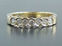Vintage 18ct Gold 0.35CT Diamond Half Eternity Ring 