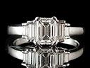 Vintage 18ct White Gold 1.01CT Diamond Art Deco Engagement Ring 