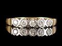 Vintage 9ct Gold 5 Diamond Eternity Ring
