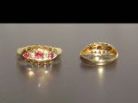 Antique 18ct Gold Ruby & Diamond Ring