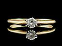 Vintage 14ct Gold 0.20CT Diamond Engagement Ring