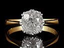 Antique 18ct Gold 1.00ct Diamond Engagement Ring 