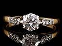 Antique 18ct Gold 0.50CT Diamond Engagement Ring