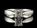 Vintage Platinum 0.33CT Diamond Solitaire Engagement Ring