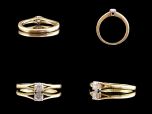 Vintage 18ct Gold 0.20CT Diamond Solitaire Ring