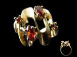 Vintage 9ct Gold & Almandine Garnet Ring