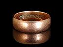 Antique 9ct Rose Gold Wedding Ring