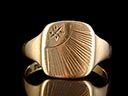 Men's Antique 9ct Gold Signet Ring