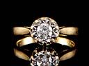 Vintage 18ct Gold 0.33CT Diamond Engagement Ring
