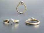 Vintage 18ct .50CT Diamond Engagement Ring