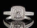 Vintage 18ct W/Gold 1.17CT Diamond Art Deco Engagement Ring