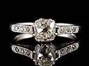 Vintage Platinum Art Deco 0.65CT Diamond Engagement Ring