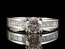 Vintage 18ct White Gold 1.37CT Diamond Engagement Ring Thumbnail