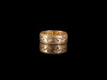 Vintage 9ct Gold Engraved Wedding Ring