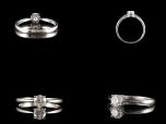 Vintage 18ct W/Gold 0.50CT Diamond Engagement Ring