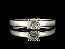 Vintage Platinum .20CT Diamond Solitaire Ring