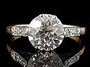 Antique 18ct Gold & Plat 1.52ct Diamond Engagement Ring