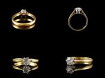 Vintage 18ct Gold 0.49CT Diamond Solitaire Engagement Ring 