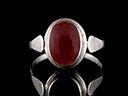 Vintage Silver & Garnet Ring