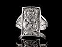 Antique Silver Goblin Panel Ring