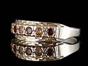Vintage Silver & Gold Gemstone Ring
