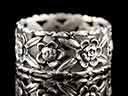 Antique Silver Openwork Flower Band