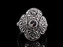 Vintage Silver & Marcasite Quaterfoil Ring