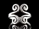 Vintage Silver Scroll Ring